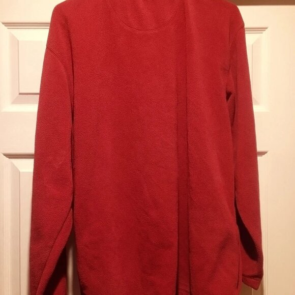 San Francisco 49ers/Forty-Niners Red NFL 1/4 Zip Pullover Large Fleece Sweater - Picture 3 of 7